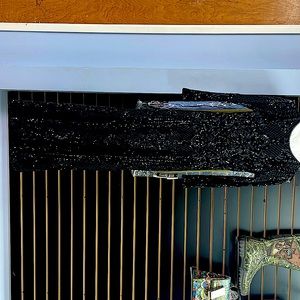 Betsy & Adam Embellished Embroidered Gown